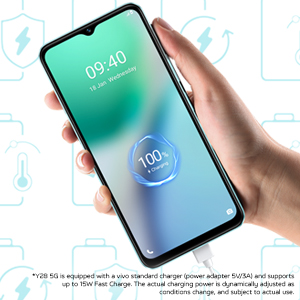 5000 mAh Battery + Fast Charging