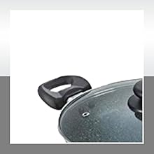 Prestige Omega Deluxe Granite 3 Pcs with 1 Glass Lid
