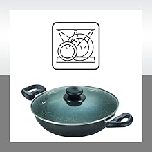 Prestige Omega Deluxe Granite 3 Pcs with 1 Glass Lid