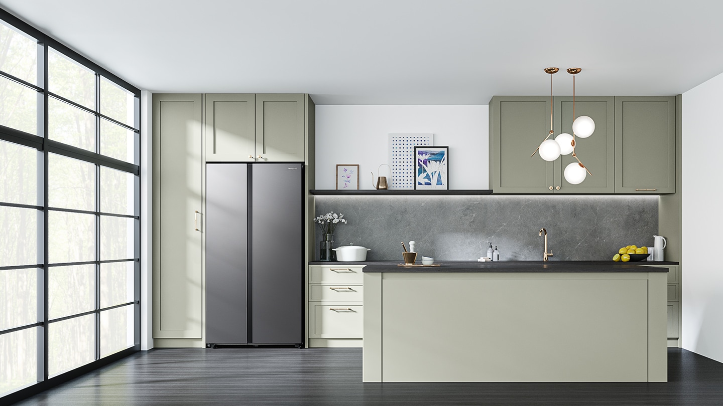 RS8000CCH is installed in the Kitchen with a large window.